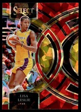 2024-25 Panini Select WNBA Premier Red Ice Prizms Lisa Leslie Los Angeles Sparks