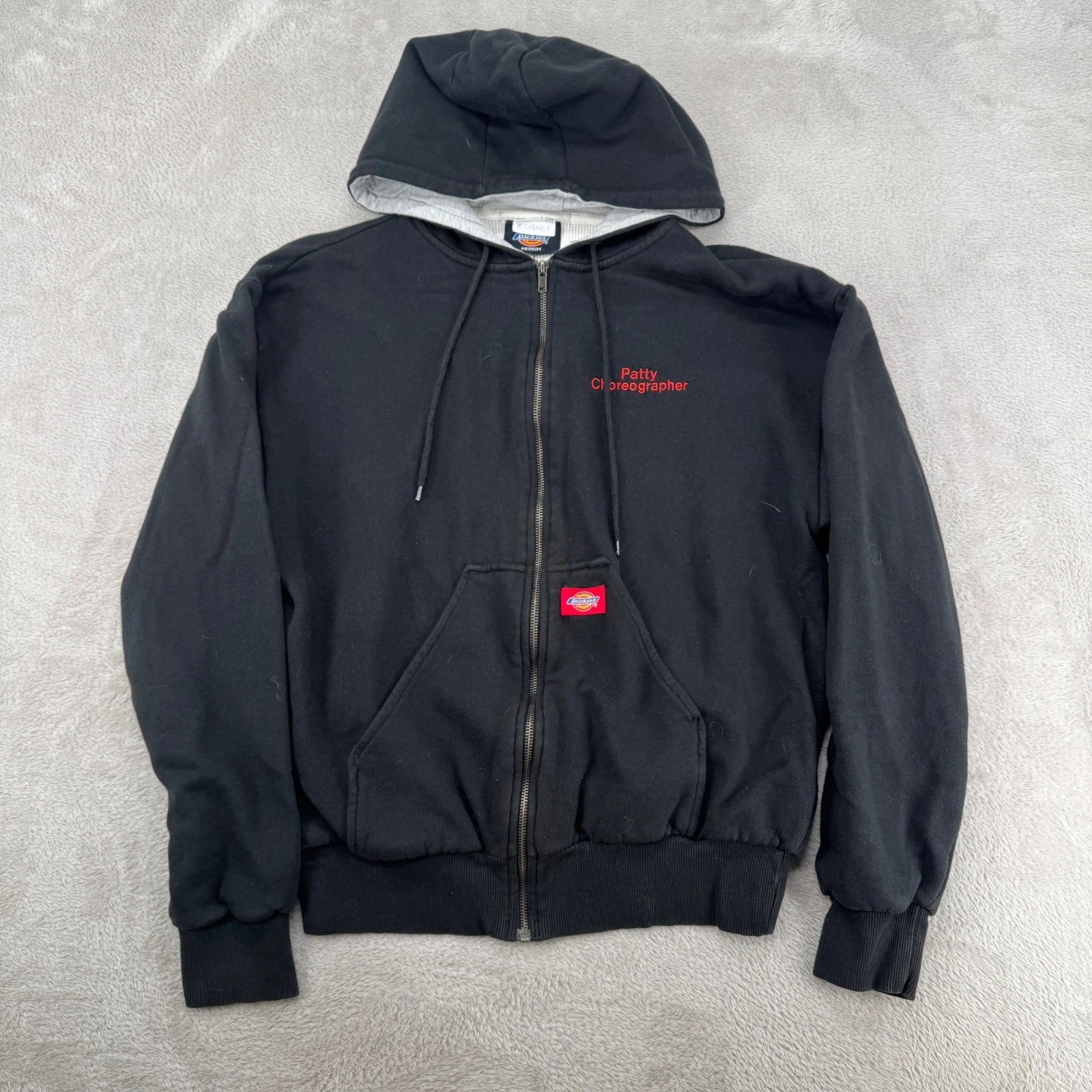 Dickies Playhouse Disney Cast & Crew Live On Stage Hoodie Mens M Black Thermal
