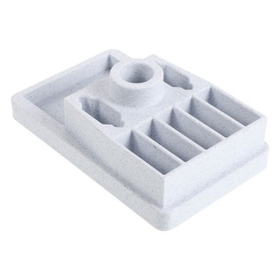 Razor Rack with Blade Case - Plastic Shaving Tool Organizer for Bathroom