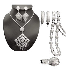 Thai Vintage Jewelry Wedding Gifts Silver Plate For Traditional Thai dress
