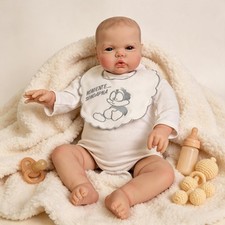 24 inch Reborn Baby Dolls Girl Realistic Reborn Toddler Doll Soft Cloth Body