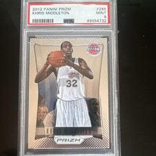 2012-13 Panini Prizm Khris Middleton (RC) #285 PSA 9 Detroit Pistons Basketball