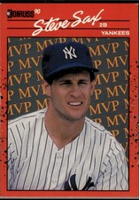 Steve Sax 1990 Donruss Bonus MVP's New York Yankees #BC-22b
