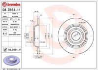 2X Brembo Bremsscheibe 08.D864.11 FüR Ford