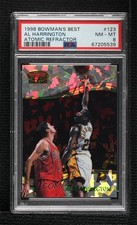 1998-99 Bowman's Best Atomic Refractor 65/100 Al Harrington #123 PSA 8 08r6