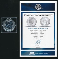 Great Britain: 2012 QEII £2 Britannia 1oz Silver UNC, Fabulous 15 Collection