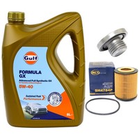 MotoröL Filter Set 5W-40 5 Liter + ÖLablassschraube FüR Opel Vectra B Astra G