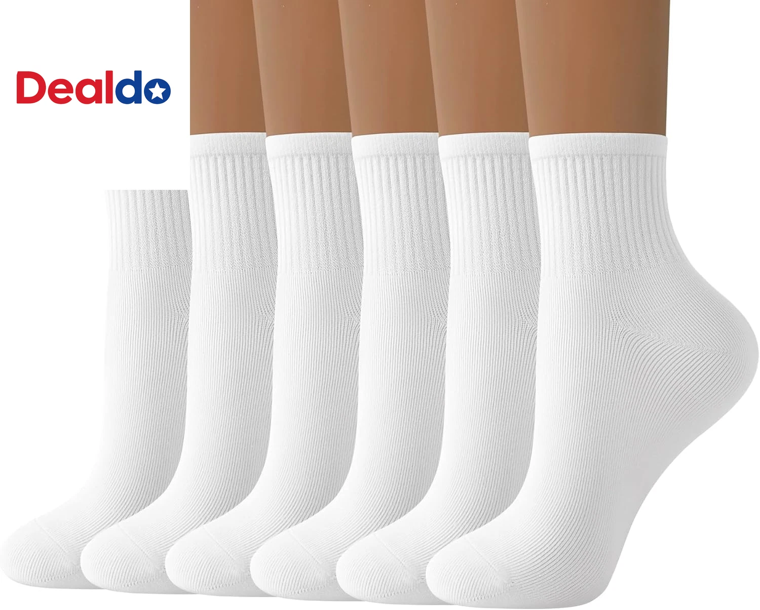 Womens Mini Crew Socks Casual Cute Soft Ankle Socks 6 Pairs, Size 5-10