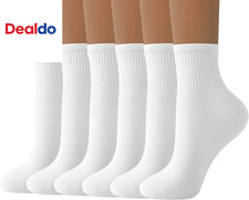 Womens Mini Crew Socks Casual Cute Soft Ankle Socks 6 Pairs, Size 5-10