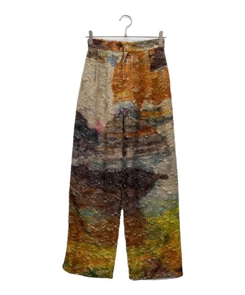 Ameri Abstract Print Wide Leg Pants M Multicolor … - image 1