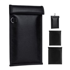 Signal Blocker Case For Car Key  Phone Faraday Cage Fob Pouch Keyless RFID Bag