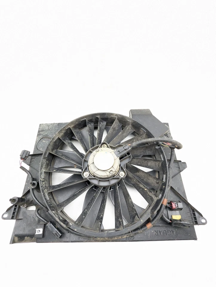 2003-2004 Jaguar S-type Left Radiator Fan Motor Assembly - Image 4 of 4
