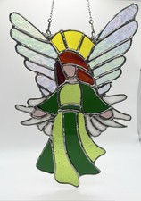 Stained Glass Handmade angel suncatcher