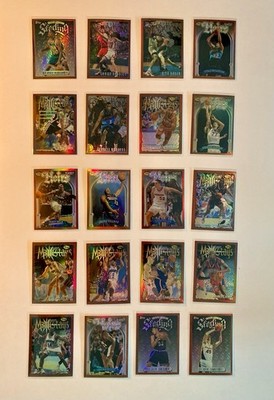 1996-97 Topps Finest BRONZE Refractor LOT / 20 cards / 1997 NBA incl RC Rookies