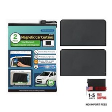 Magnetic Car Side Window Sun Shade, 2 Pack, Medium  27.6"L x 20.5"W  x 2pcs Black