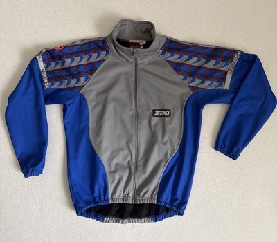 Vtg BRIKO Racing System Cycling Jacket Bike Windbreaker Full Zip Mens XL Italy
