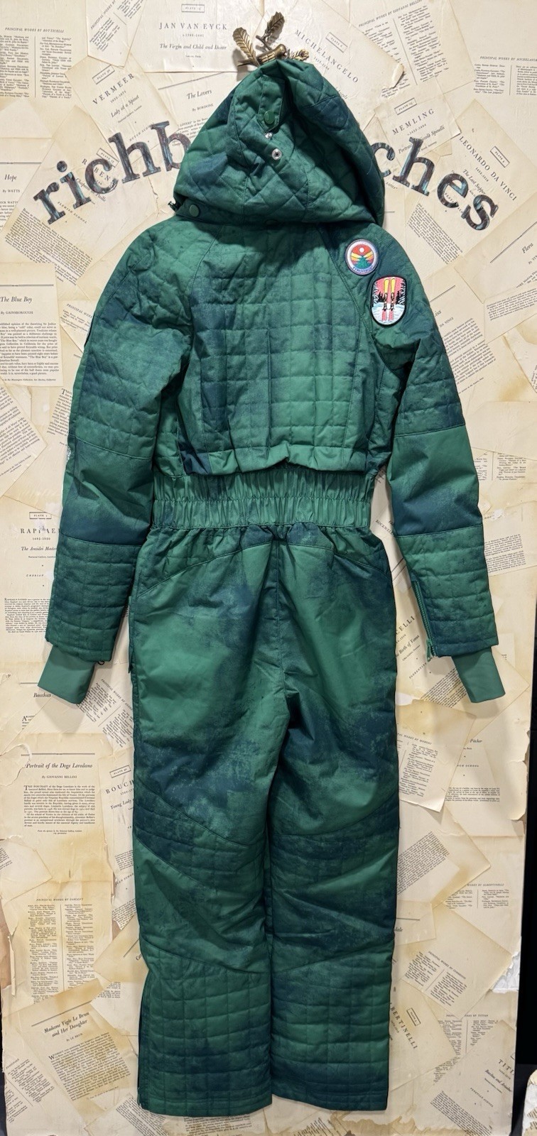Free People Movement All Prepped Patch Ski Suit Adjustable Evergreen Combo S NWT image 9