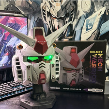 Touch Control LED Eyes Gundam RX-78-2 Helmet - Wearable Cosplay Mask Prop