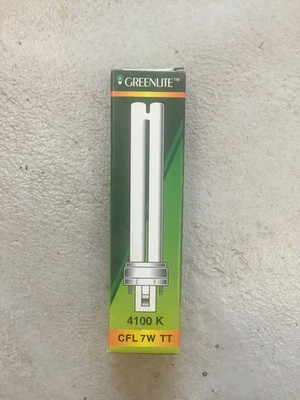 Greenlite Twin Tube 7W, G23 base, 512451, pk of 25