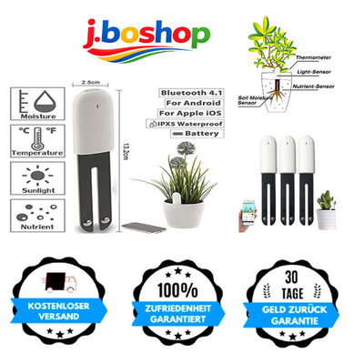 4 in 1 Bodentester Pflanzenfeuchtigkeitsmessung Bluetooth 3 Pack