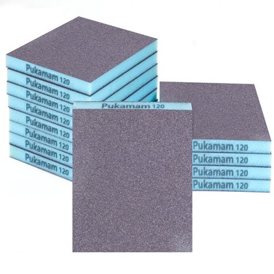 12 Pack Sanding Sponge 120 Grit Washable Reusable Sanding Blocks Wet Dry
