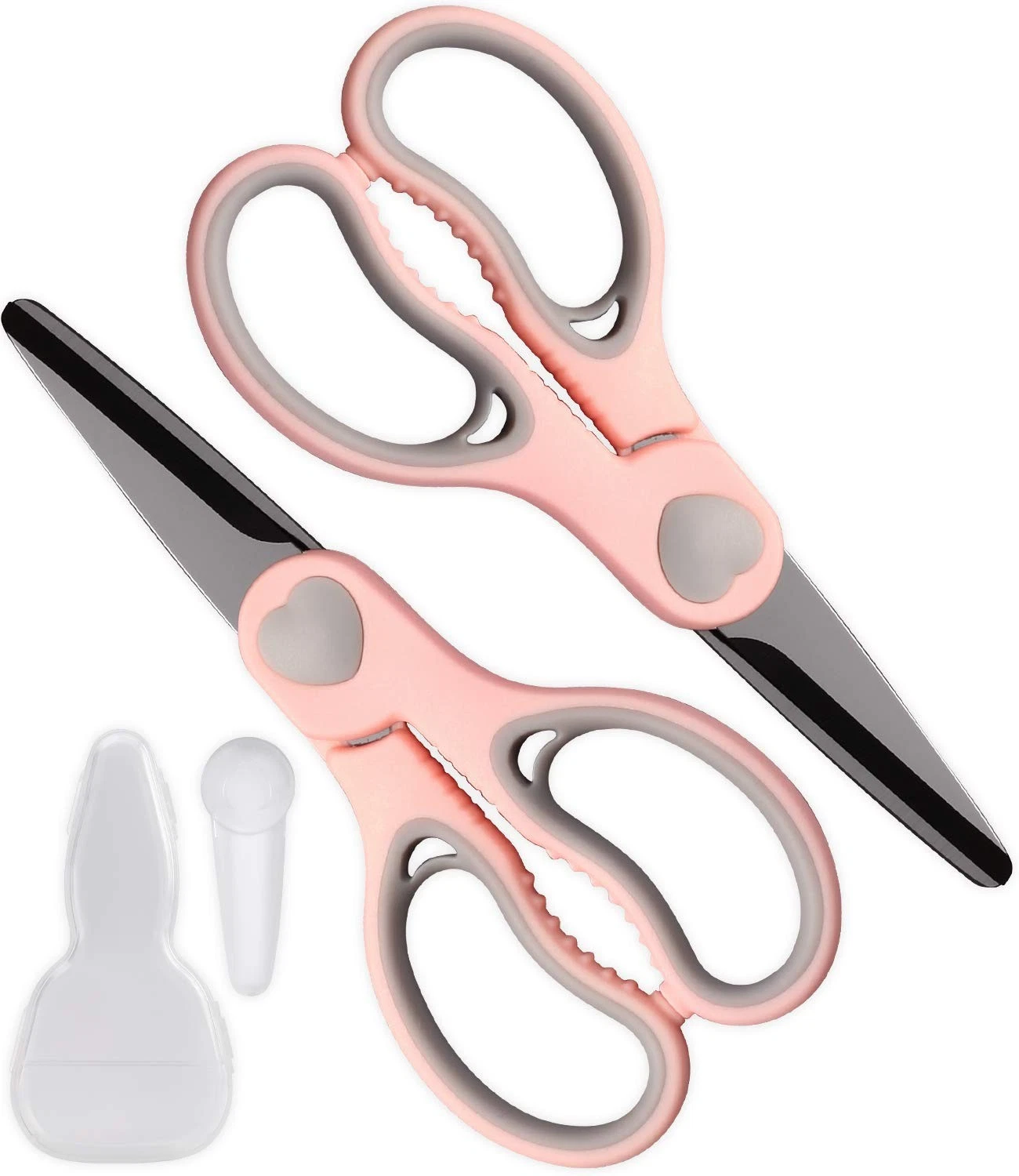 Ceramic Scissors for Baby Food by WELLSTAR, Black Blade Safety Healthy BPA Fr...