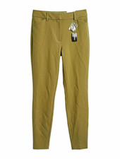 Express womens dress pants in khaki stretch flat front tall size 6