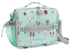 Bentgo Kids Puppy Love Insulated, Durable Lunchbox Tote Bag 