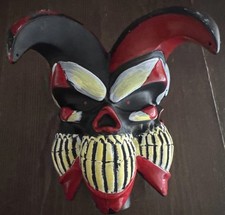 Jester Clown Cane Staff Scepter Skull Evil Psycho Scary Halloween Costume Prop