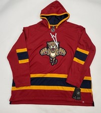 Florida Panthers 2026 NHL Winter Classic Skate Lace Hooded Pullover Jersey NWT