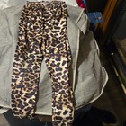 ASPP Leopard Print Ankle Leggings Brown/Black Girl’s S Spandex Hand Wash — photo 1