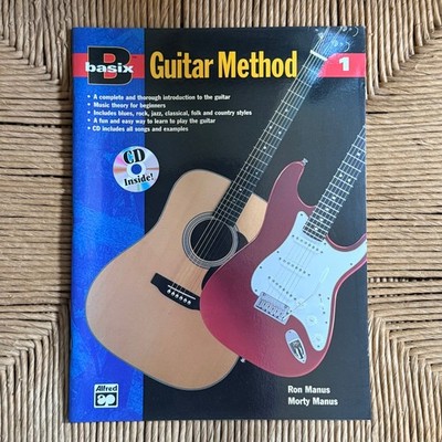 Basix Guitar Method 1 Ron & Morty Manus 1994 Music Instruction Book CD Alfred