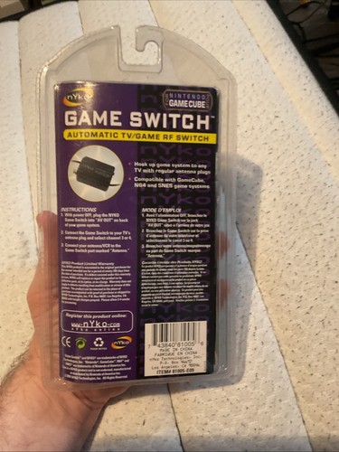Game Switch RF Adapter Switchbox Nyko for Nintendo GameCube Console Game System - Picture 4 of 4