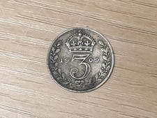1909 Great Britain Threepence - King Edward VII