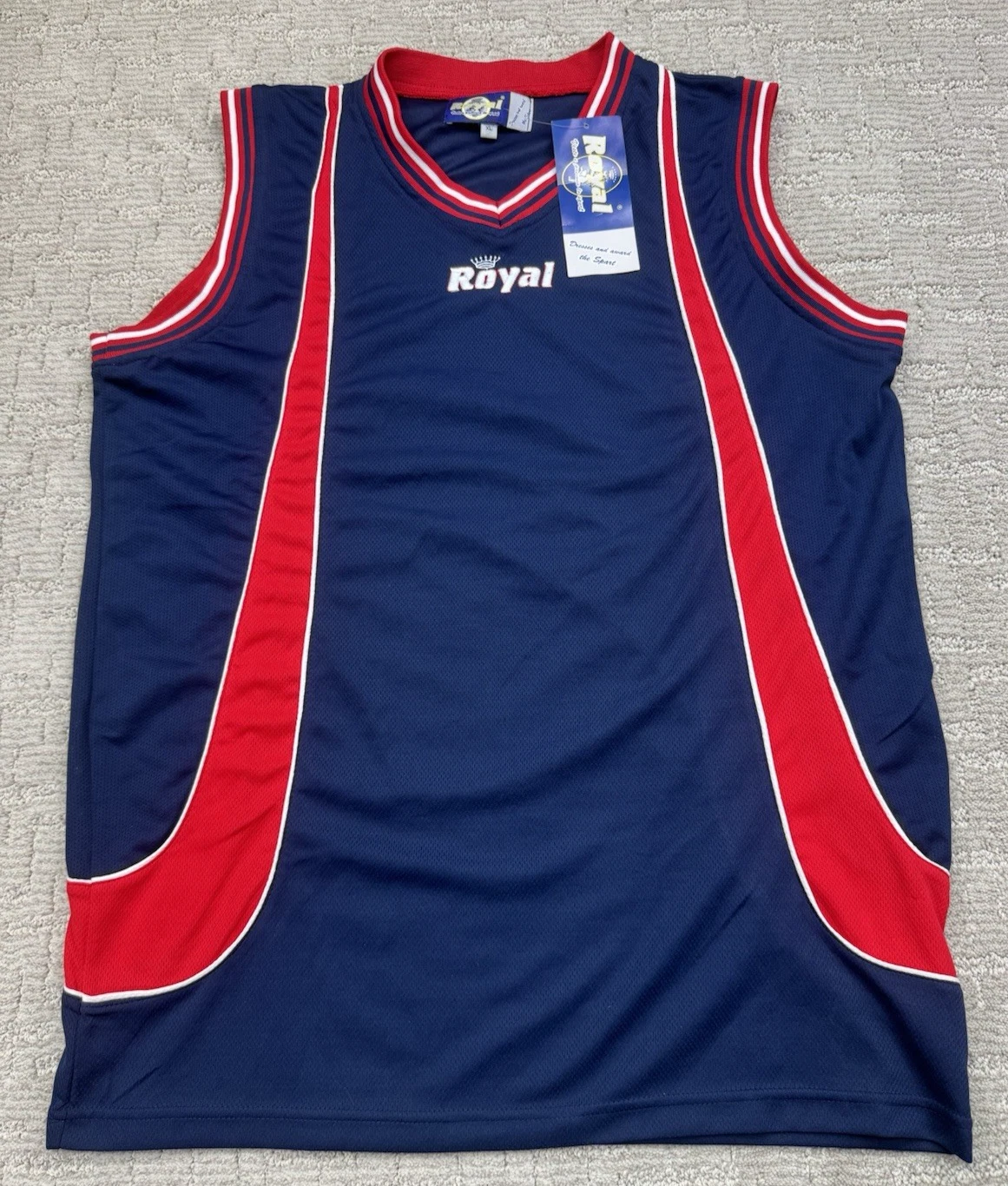 Royal - Sleeveless Sport Jersey - Mens Size XL - Blue & Red - NWT