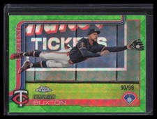 2025 Topps Chrome Logofractor Edition #172 Byron Buxton Green Refractors #/99