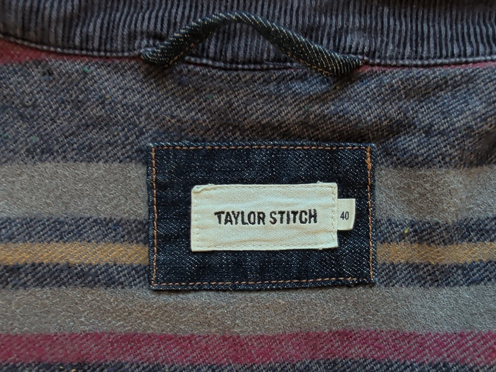 Taylor Stitch Workhorse Denim Jacket Huckberry Men's Medium Blue Jean Coat 40 - second product detail image