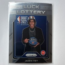 Panini 2022-23 Prizm Luck of the Lottery Jaden Ivey #5 Detroit Pistons Rookie