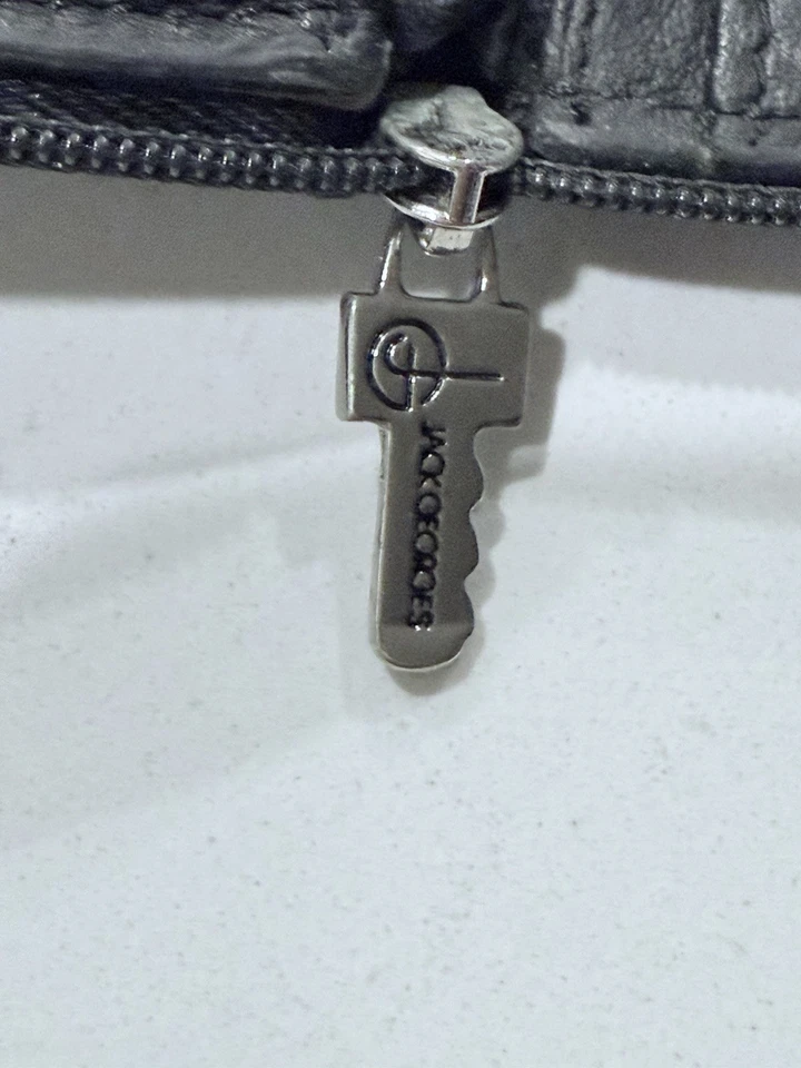 Cartera de cuero negra Jack George’s para hombre Foto 4 de 4