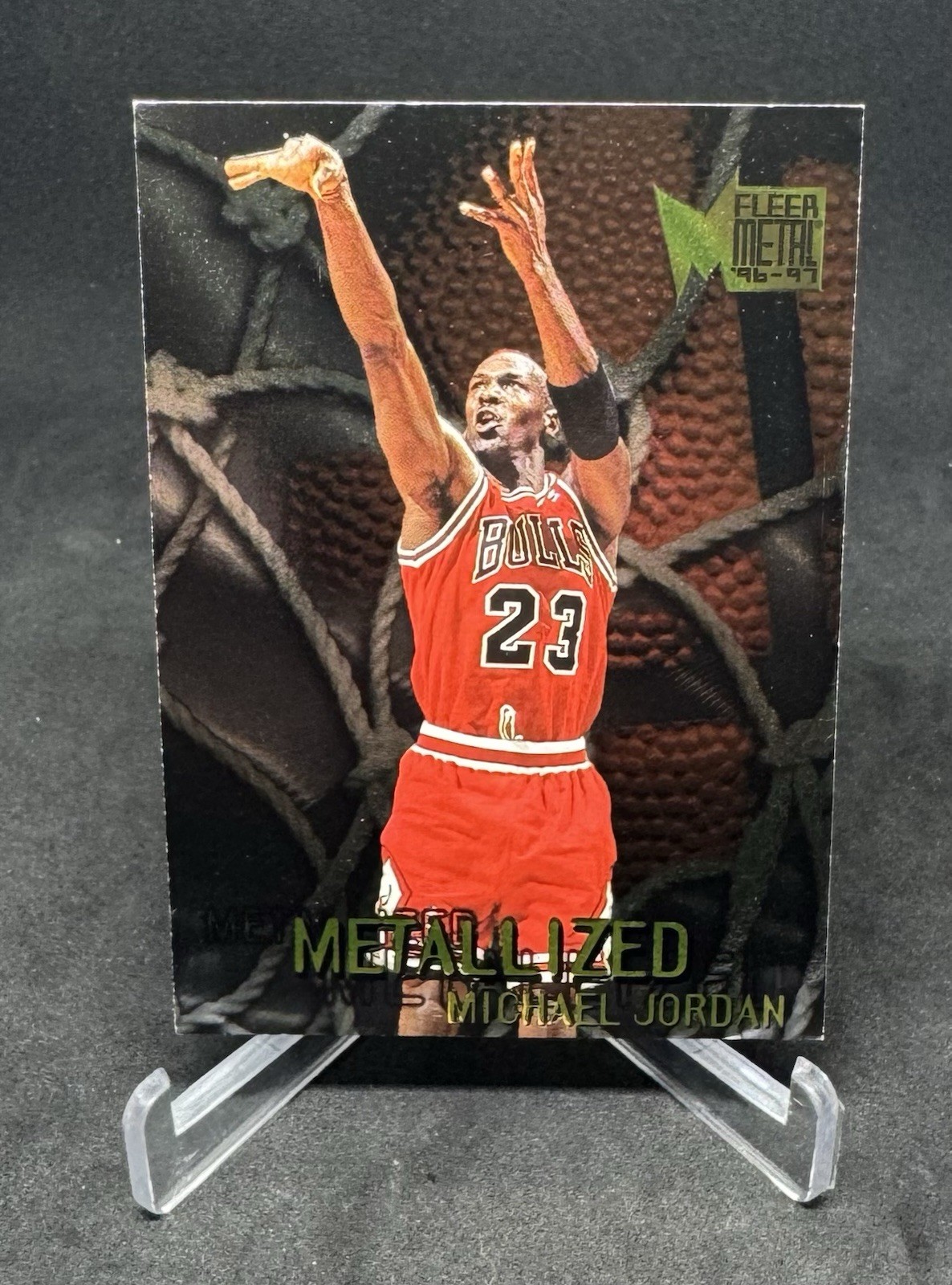 1996-97 Fleer Metal - Metallized Michael Jordan #128 Bulls HOF MVP GOAT