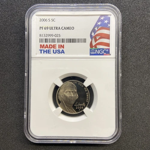 2006 S Jefferson Nickel NGC PF69 Ultra Cameo - Made In USA Holder