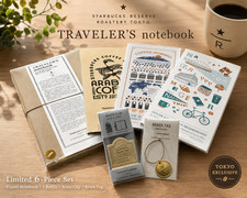 TRAVELER'S Notebook Starbucks R Tokyo 6pc Brass Refill Set Camel Limited Japan
