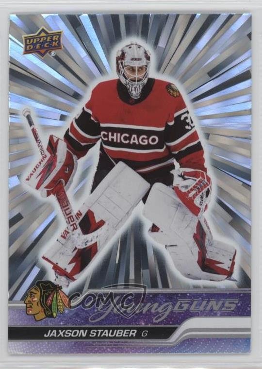 2023-24 Upper Deck Series 1 Young Guns Outburst Silver Jaxson Stauber Rookie RC