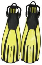 Mares Avanti Quattro  Yellow Open Heel Scuba Diving and Snorkeling Fins R- size