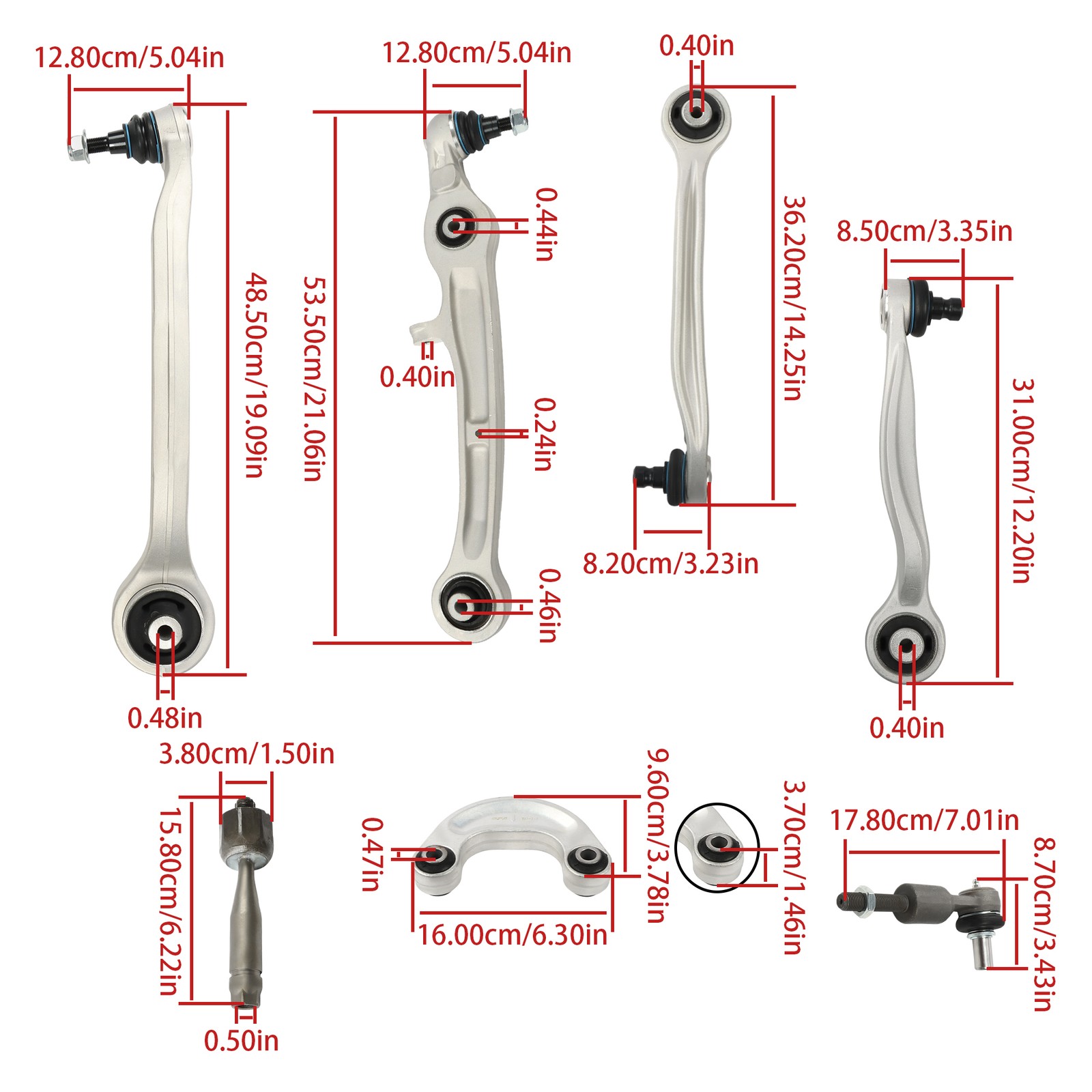 Bentley Continental GT 2004-2019 FRONT+RIGHT+UPPER Tie rod end