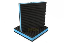 2 Pack Anti Vibration Pads Isolation Dampener Industrial Heavy Duty 4x4x7/8 Blue