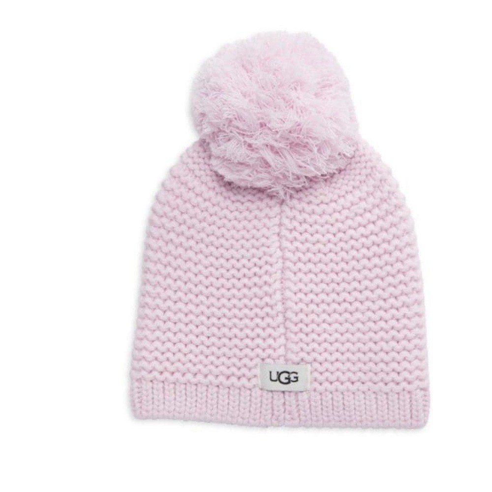 UGG FAUX FUR BEANIE WITH POM PINK CRYSTAL SZ S/M UGG KIDS FAUX FUR BEANIE WITH POM POM, PINK, NWT $65 | eBay main image 2