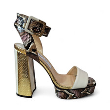 Jimmy Choo Python Platform Heels  EU 39  US 9  Tariffs Prepaid