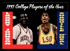 Larry Johnson / Shaquille O'Neal 1991 College Players of the Year Card