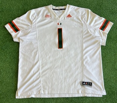 Miami Hurricanes Football Jersey Adidas Size 3XL Authentic CAM